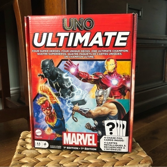 Uno Ultimate: Marvel Four super heroes Collection edition card game - Picture 1 of 6